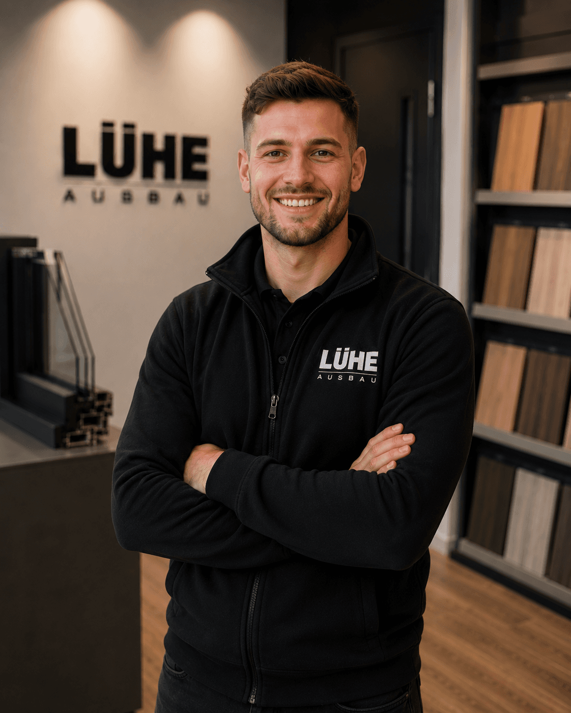 Markus, Bodenverlegung bei Lühe Ausbau